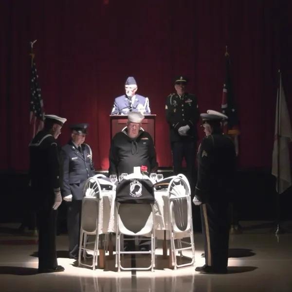 Missing Man Table Ceremony at local high school