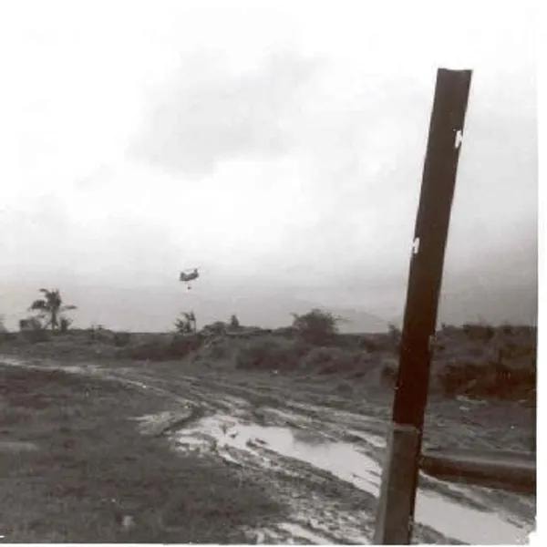 Muddy mess from rainy season at LZ Ross