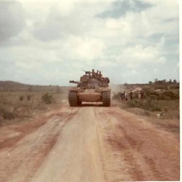 Tank on Highway 1